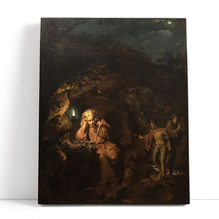 A Philosopher by Lamplight - Canvas Print Wall Art