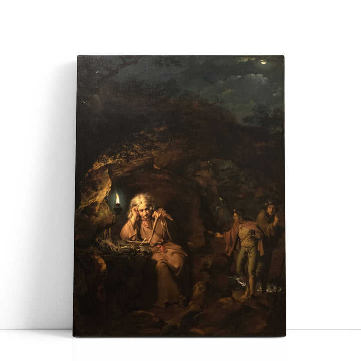 A Philosopher by Lamplight - Canvas Print Wall Art