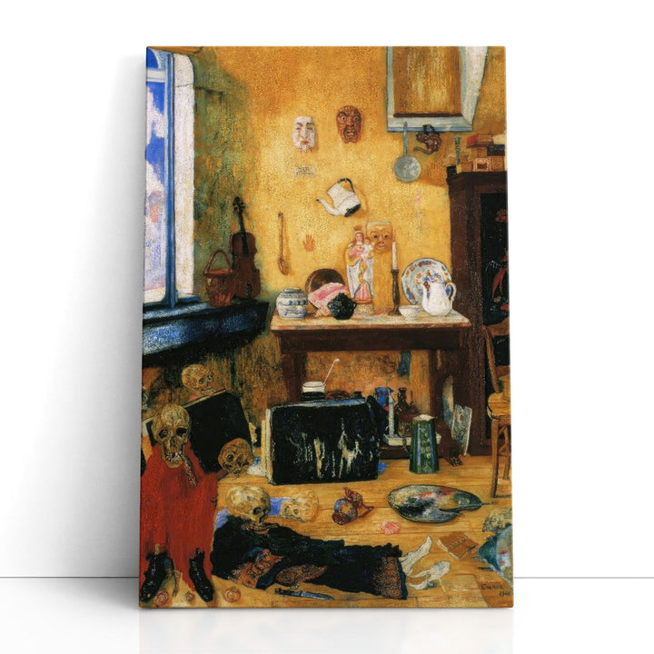 Skeletons in the Studio - Canvas Print Wall Art