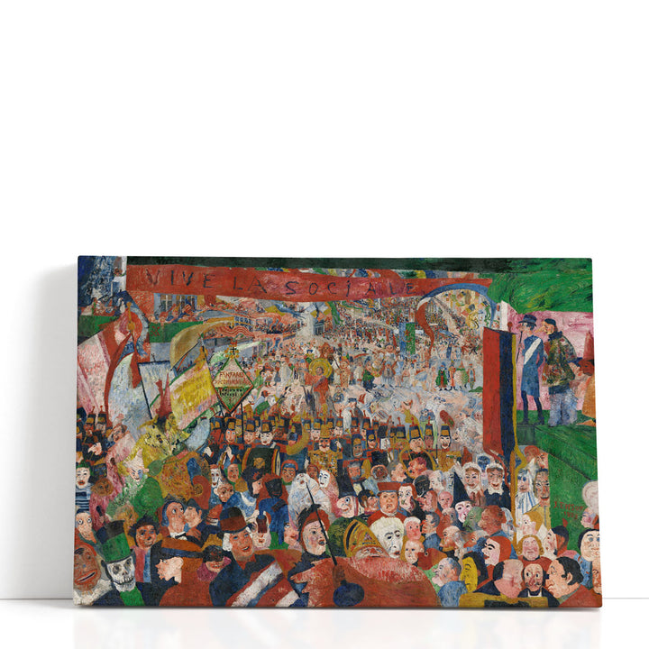 Christ's Entry Into Brussels in 1889 - Canvas Print Wall Art