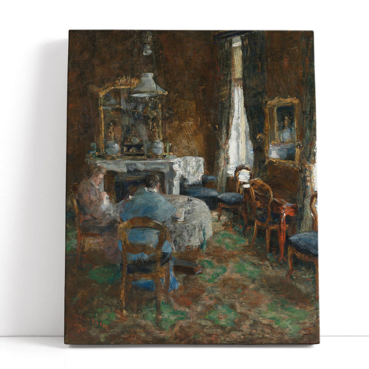 The Bourgeois Salon, 1881 - Canvas Print Wall Art