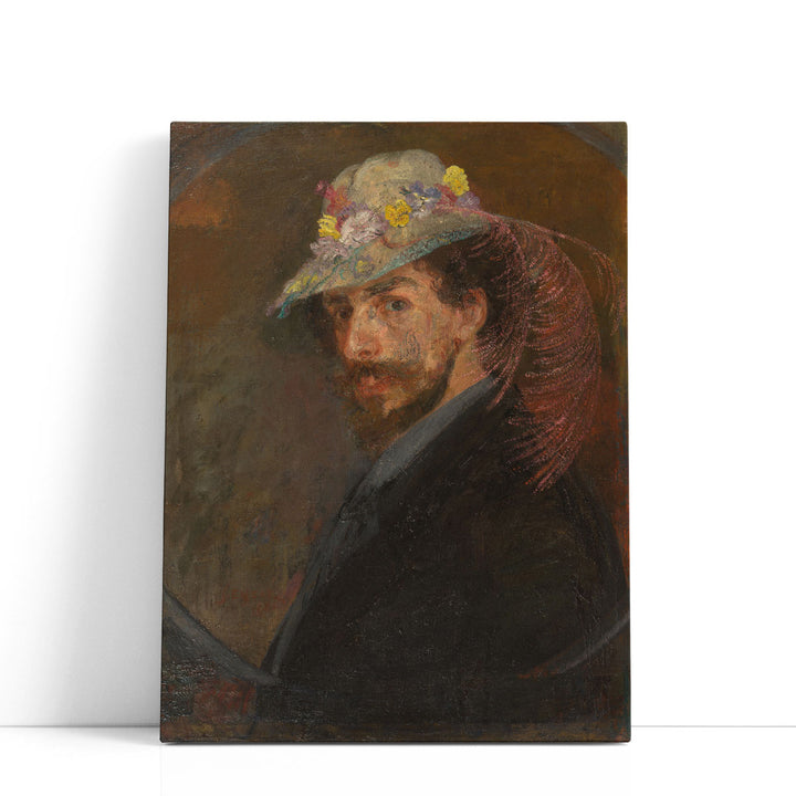 Self‑Portrait with Flowered Hat, 1902 - Canvas Print Wall Art