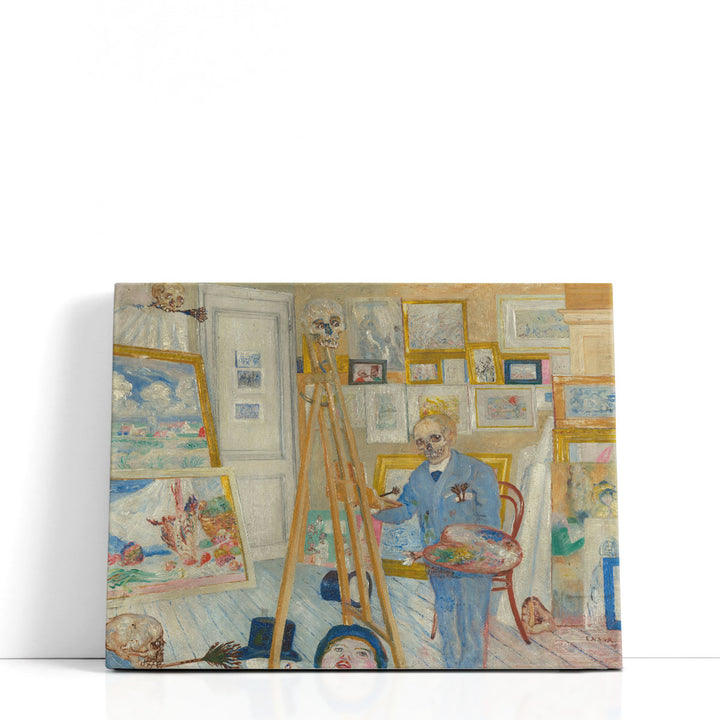 The Skeleton Painter, 1896 - Canvas Print Wall Art