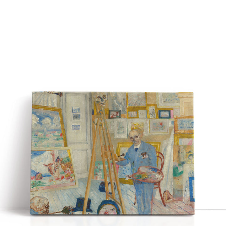 The Skeleton Painter, 1896 - Canvas Print Wall Art