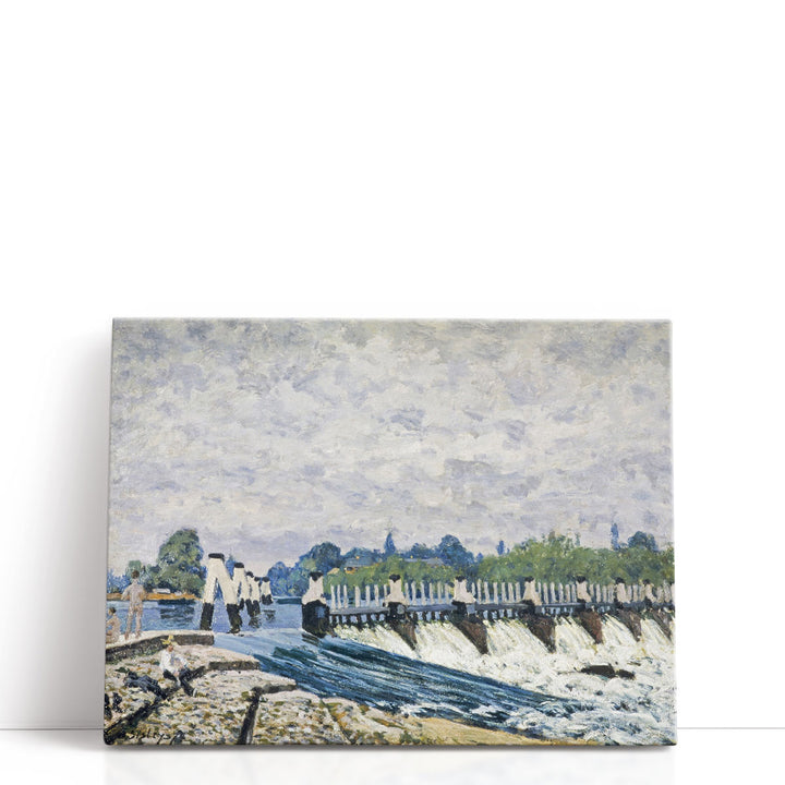 Molesey Weir, Hampton Court, 1874 - Canvas Print Wall Art