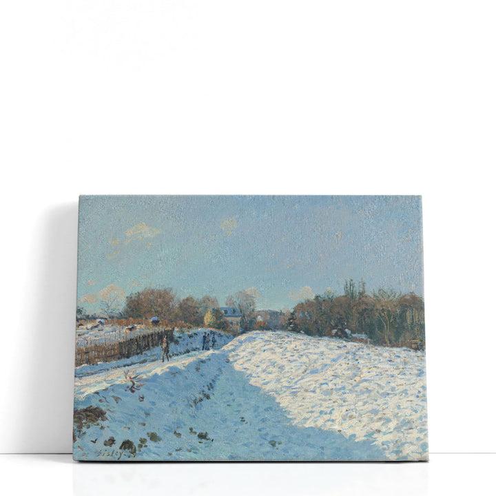 Alfred Sisley Snow Effect in Louveciennes,  1874 - Canvas Print Wall Art