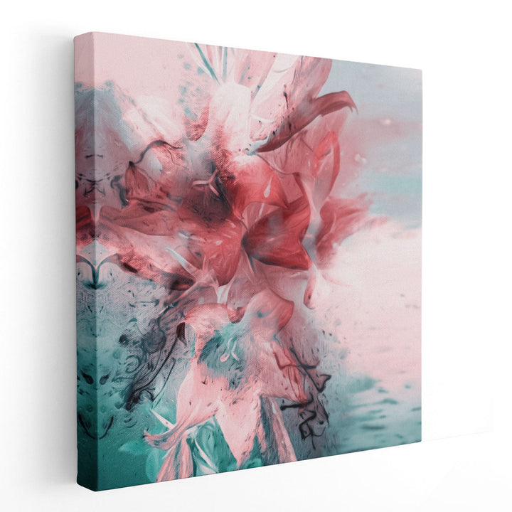 Artistic Lilies Bouquet - Canvas Print Wall Art