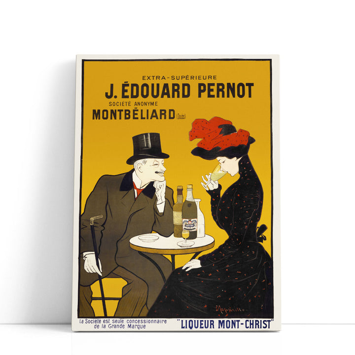 Man and Woman at a Cafe, 1900 - Canvas Print Wall Art