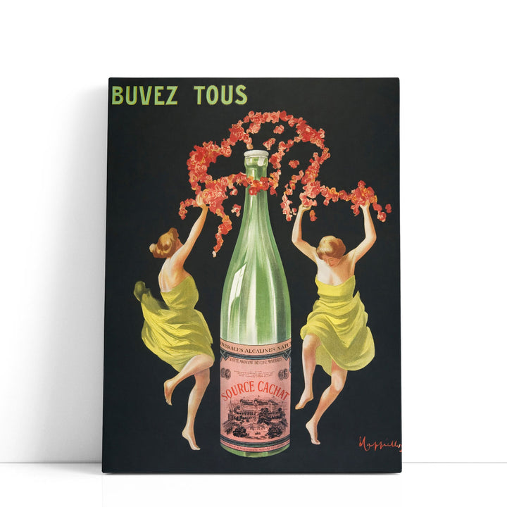 Drink all Evian Cachat, 1912 - Canvas Print Wall Art