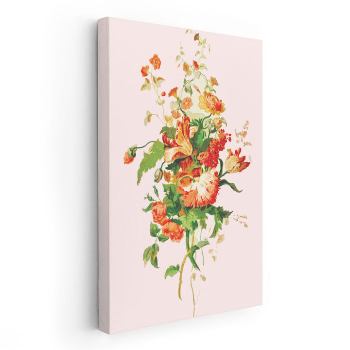 19th Century Flower Art - Canvas Print Wall Art