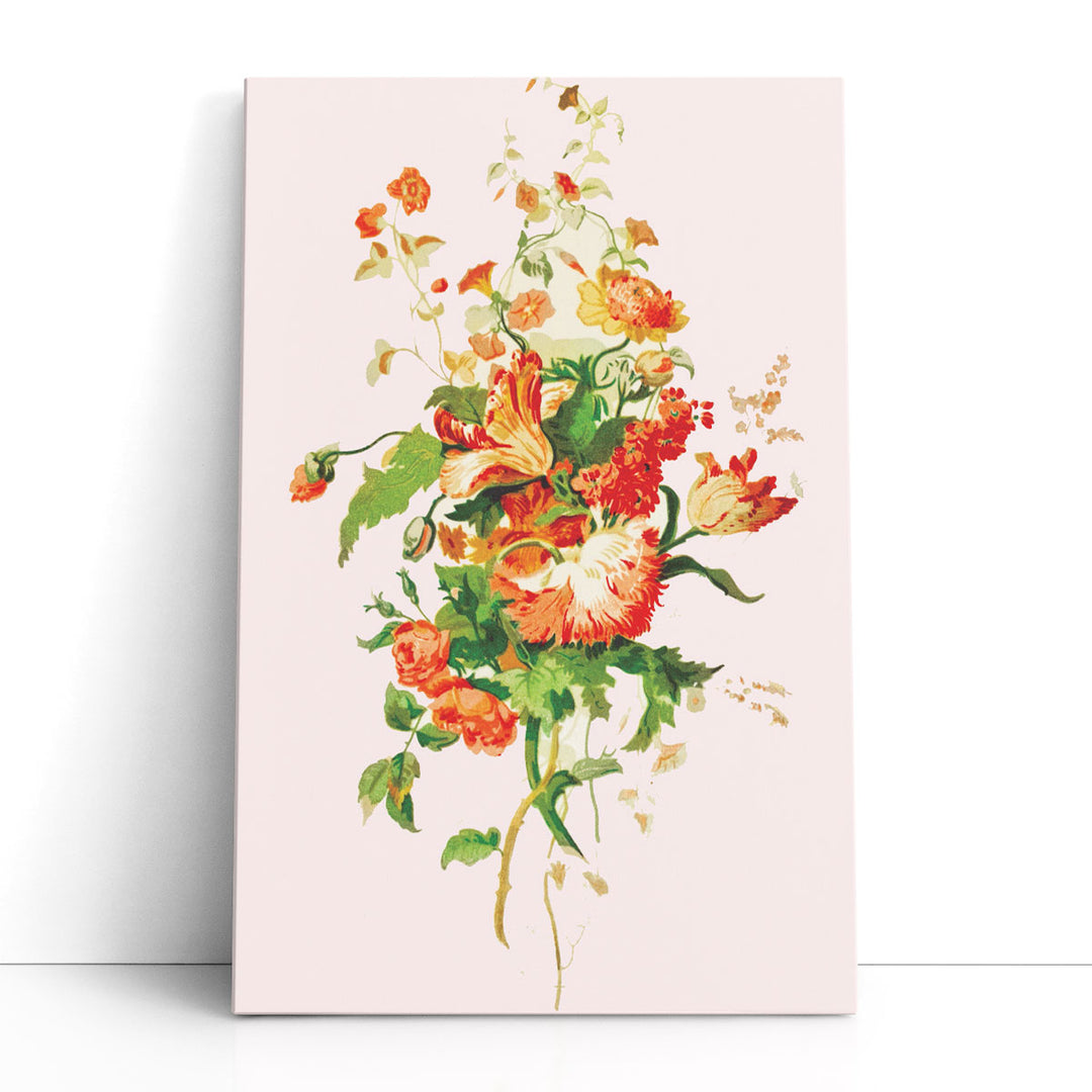 19th Century Flower Art - Canvas Print Wall Art