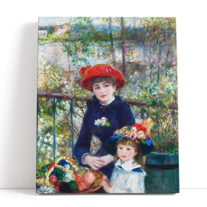 Two Sisters, On the Terrace, 1881 - Canvas Print Wall Art