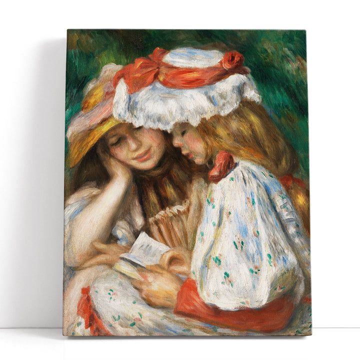 Two Girls Reading, 1890–1891 - Canvas Print Wall Art