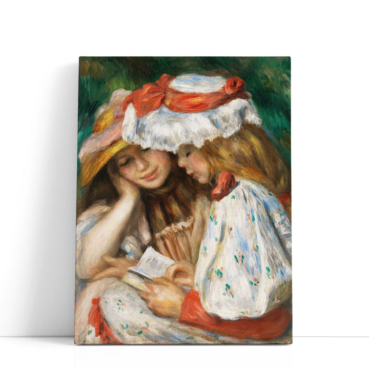 Two Girls Reading, 1890–1891 - Canvas Print Wall Art