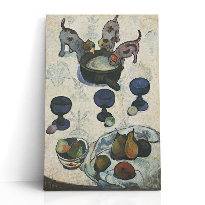 Still Life with Three Puppies, 1888 - Canvas Print Wall Art