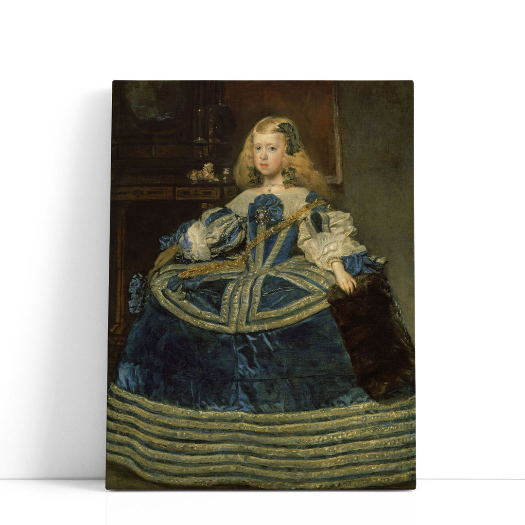 Infanta Margarita Teresa in a Blue Dress - Canvas Print Wall Art Infanta Margarita Teresa in a Blue Dress - Canvas Print Wall Art