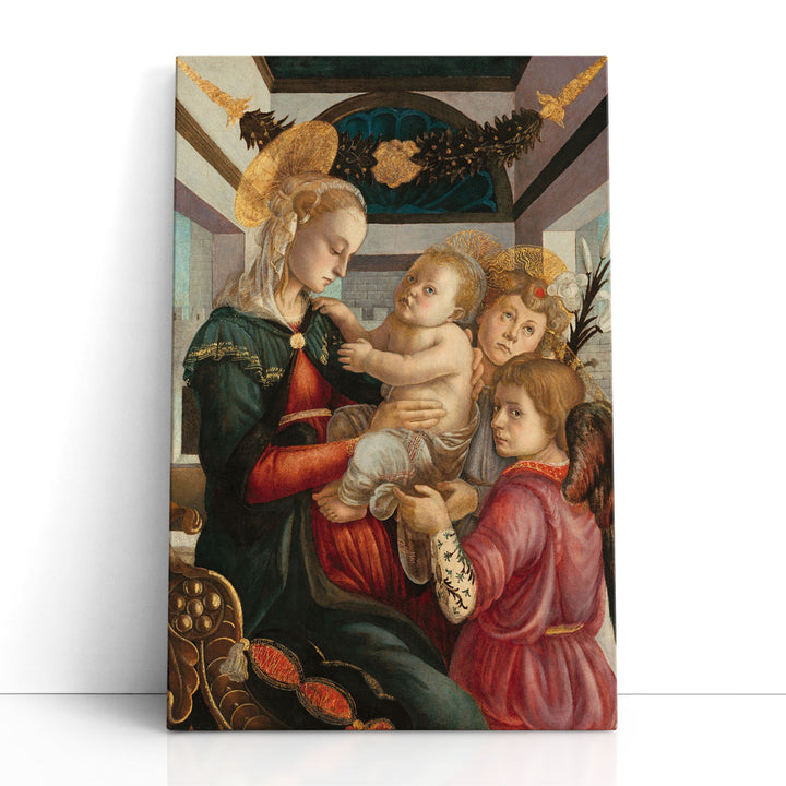 Madonna and Child with Angels - Canvas Print Wall Art