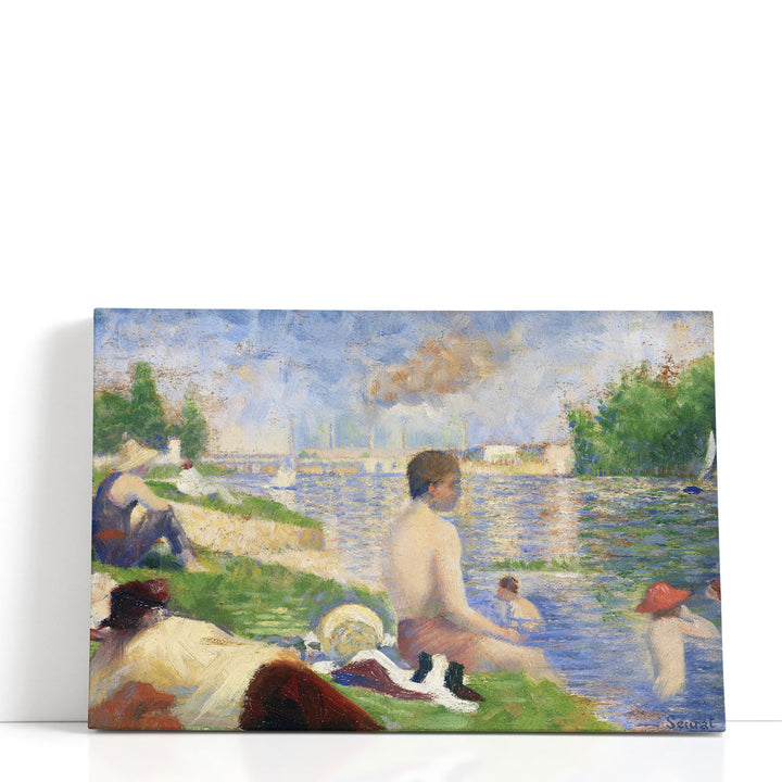 Final Study for Bathers at Asnieres, 1883 - Canvas Print Wall Art