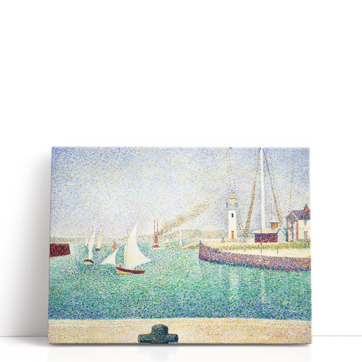 Entrance of The Port of Honfleur - Canvas Print Wall Art