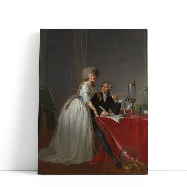 Portrait of Antoine Laurent and Marie Anne Lavoisier - Canvas Print Wall Art
