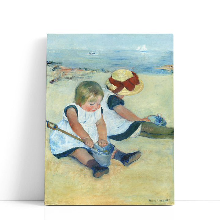 Children Playing on the Beach, 1884 - Canvas Print Wall Art