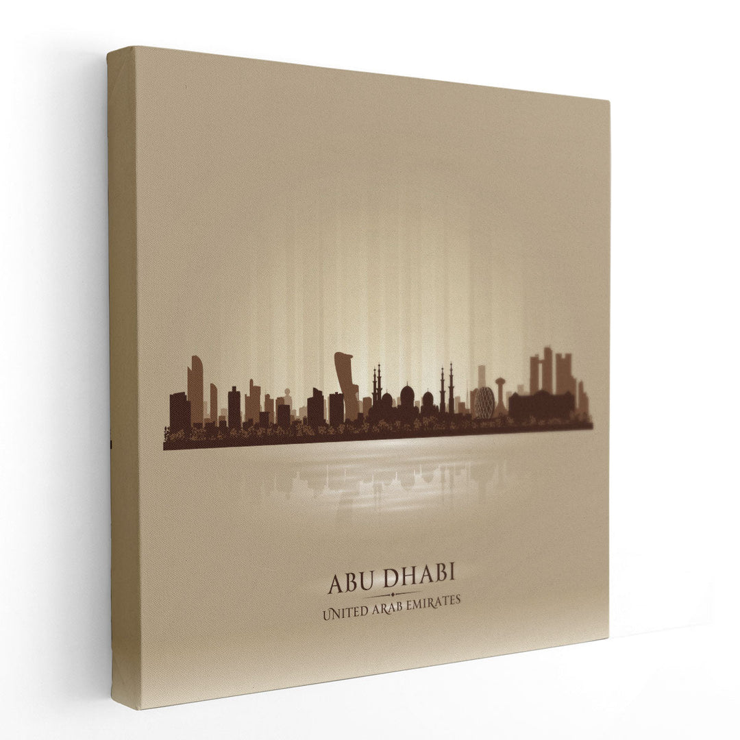 Abu Dhabi, UAE, City Skyline - Canvas Print Wall Art