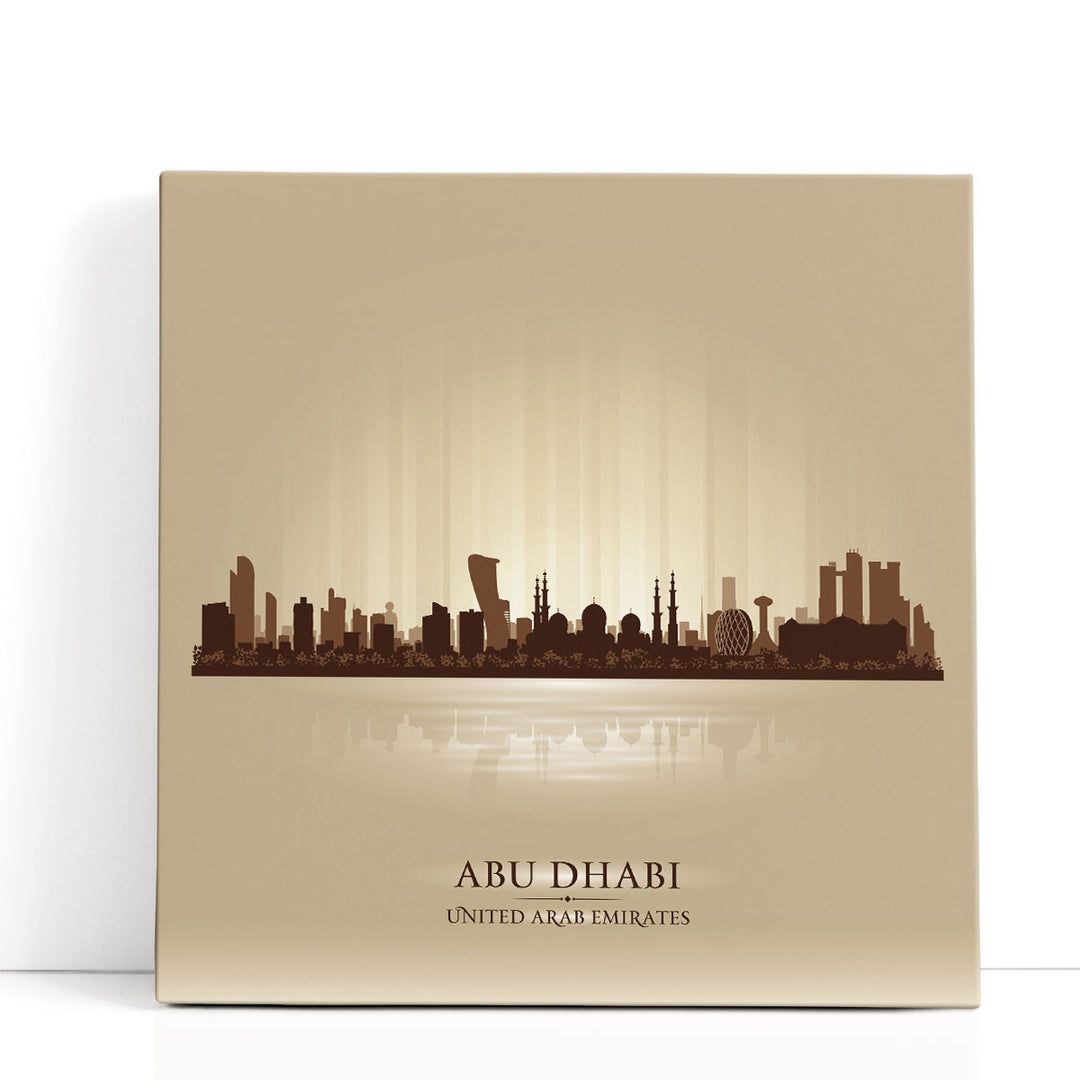 Abu Dhabi, UAE, City Skyline - Canvas Print Wall Art