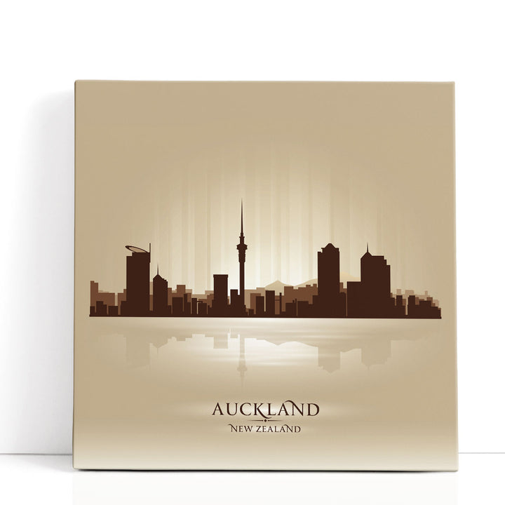 Auckland, New Zealand, City Skyline - Canvas Print Wall Art