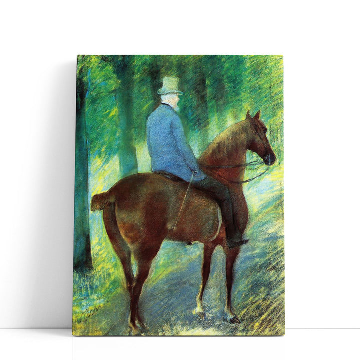 Mr Robert S Cassatt on Horseback - Canvas Print Wall Art