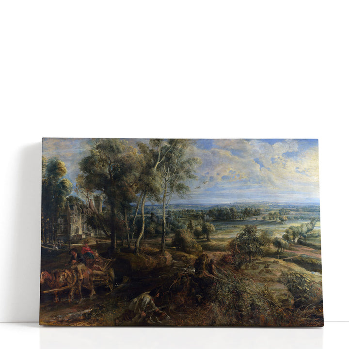 A View of Het Steen in the Early Morning - Canvas Print Wall Art