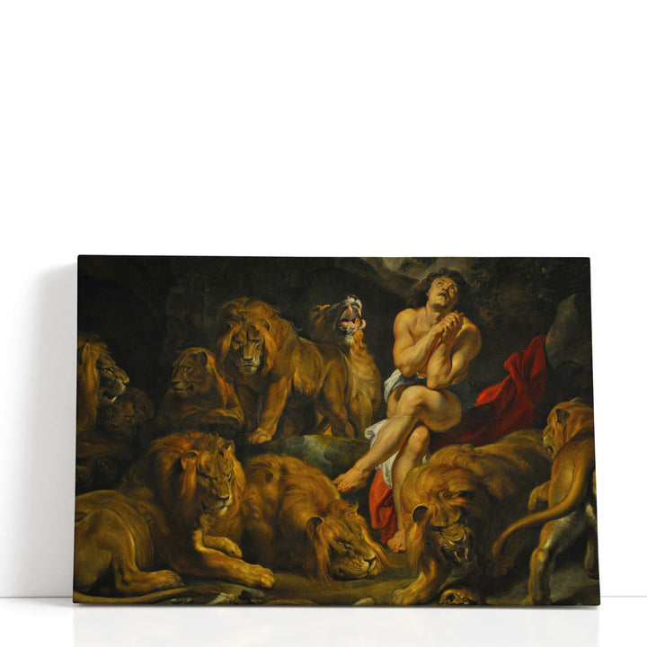 Daniel in the Lion's Den - Canvas Print Wall Art