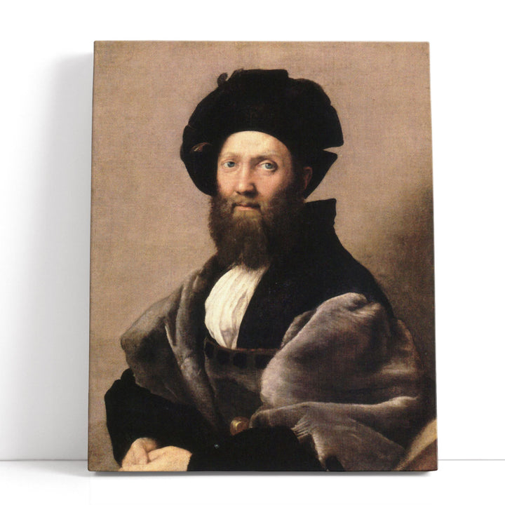 Portrait of Baldassare Castiglione - Canvas Print Wall Art