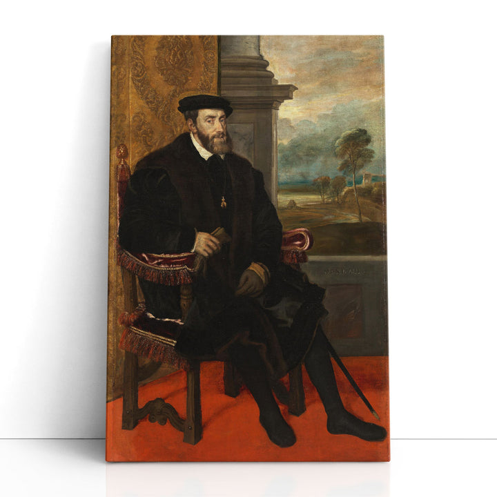 Portrait of Charles V - Canvas Print Wall Art