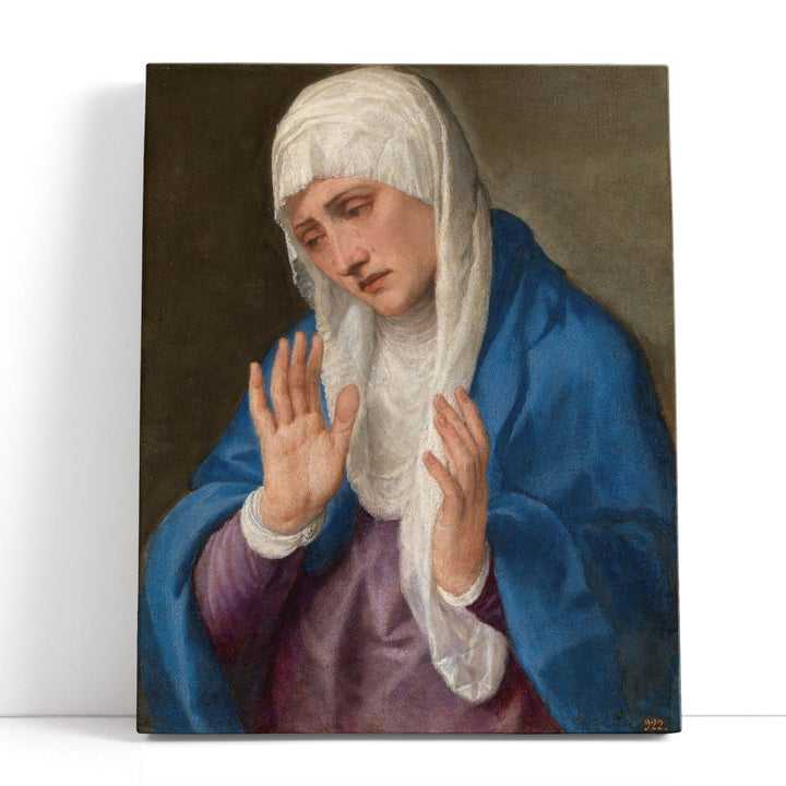 Mater Dolorosa with Open Hands - Canvas Print Wall Art