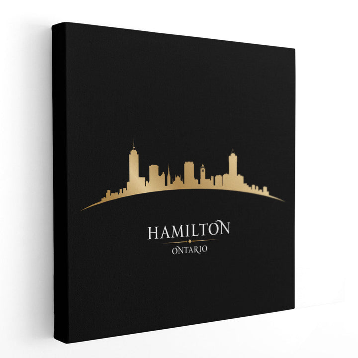 Hamilton, Ontario, City Skyline - Canvas Print Wall Art