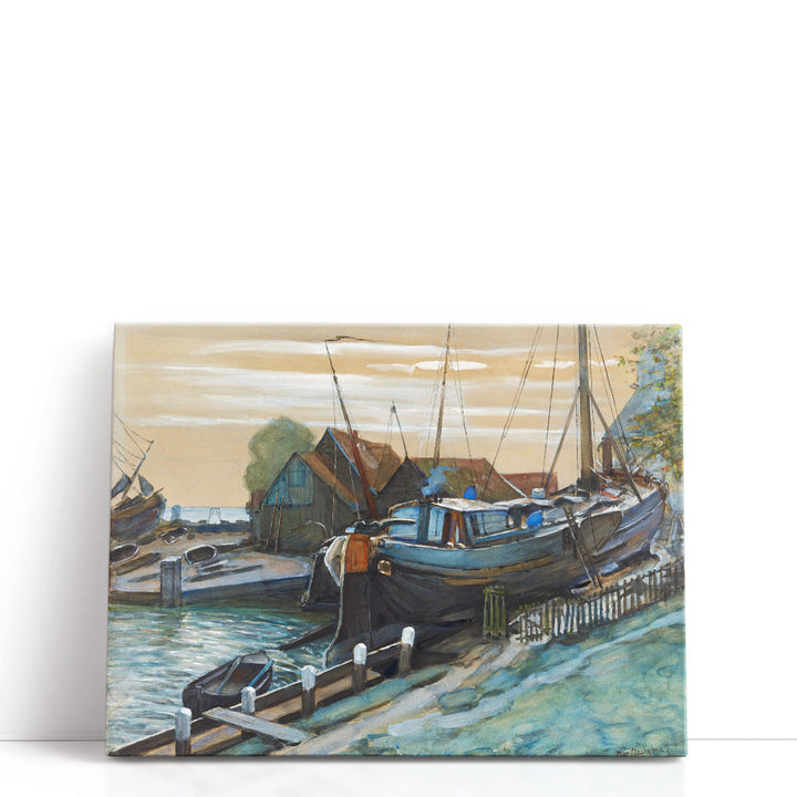 Drydock at Durgerdam - Canvas Print Wall Art