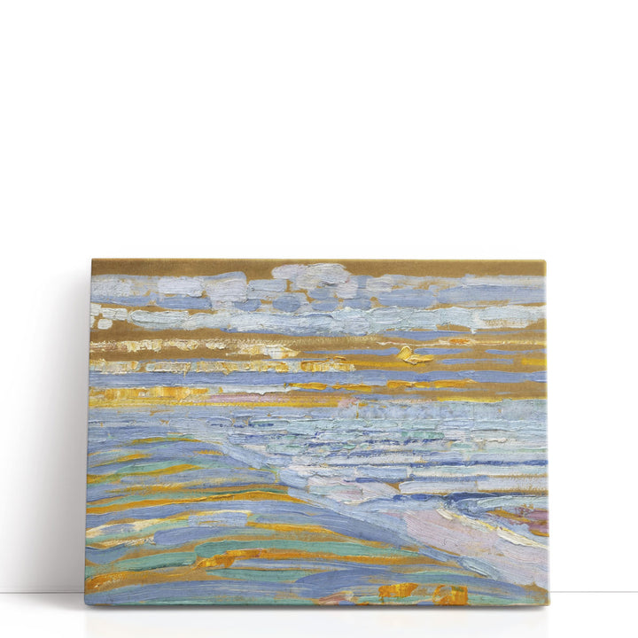 View from the Dunes with Beach and Piers, Domburg - Canvas Print Wall Art