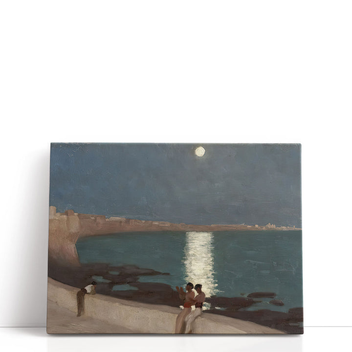 The Bay of Cadiz, Moonlight - Canvas Print Wall Art