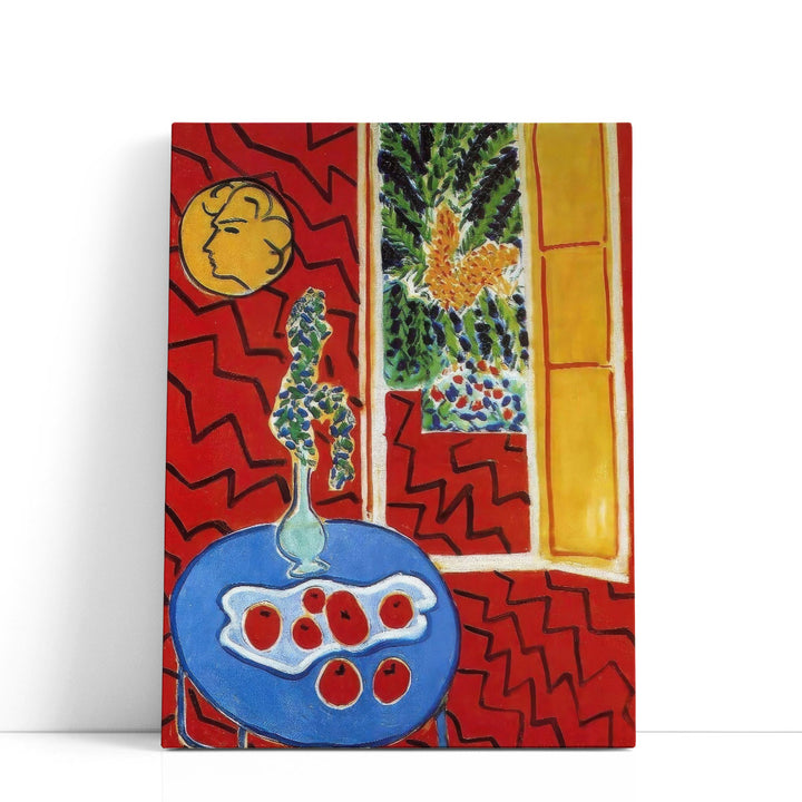 Red Interior, Still Life on a Blue Table, 1947 - Canvas Print Wall Art