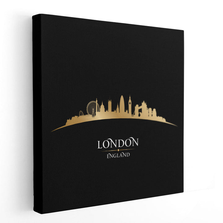 London, England City Skyline - Canvas Print Wall Art