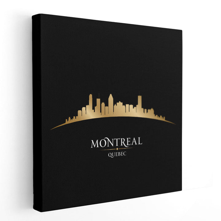 Montreal, Quebec City Skyline - Canvas Print Wall Art