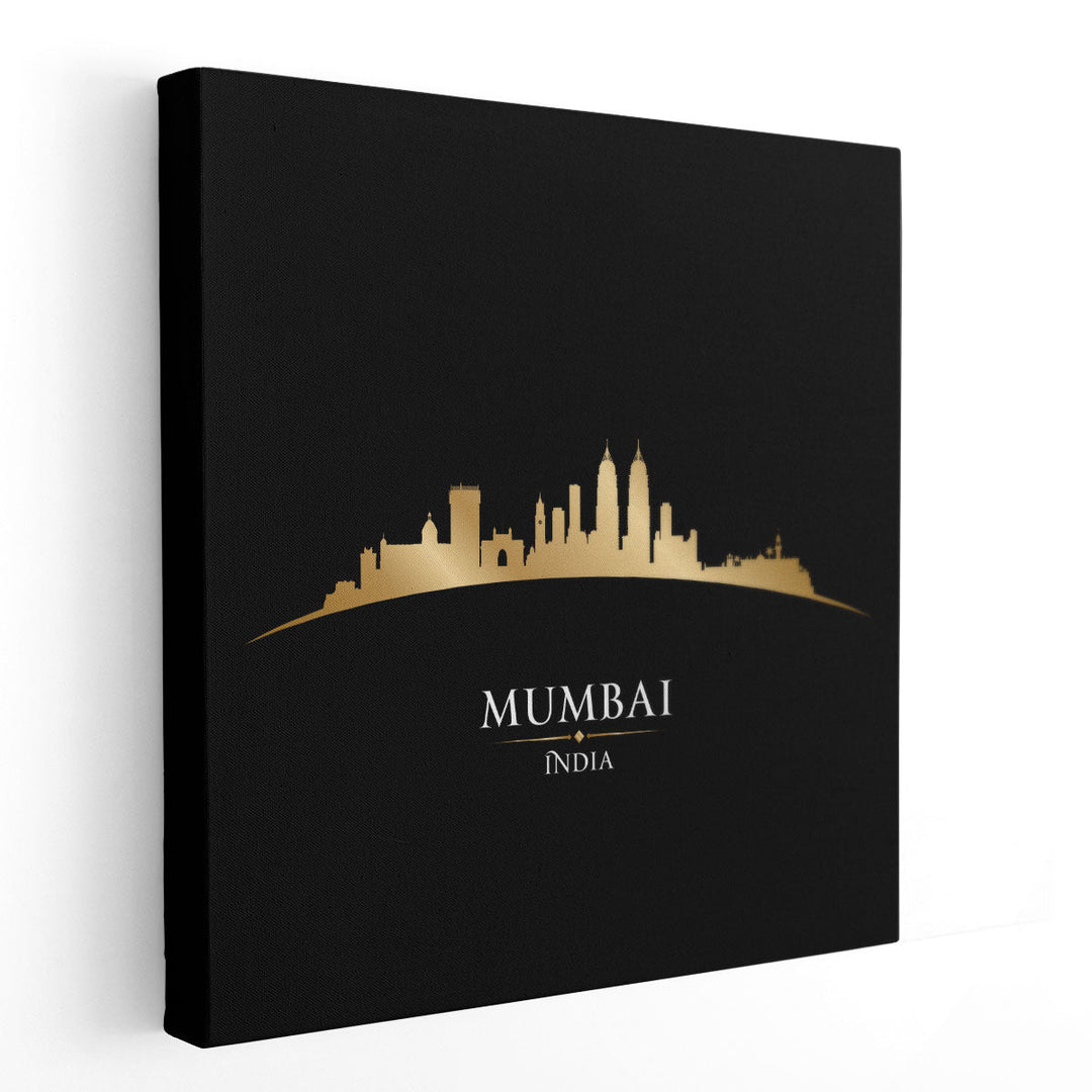 Mumbai, India City Skyline - Canvas Print Wall Art