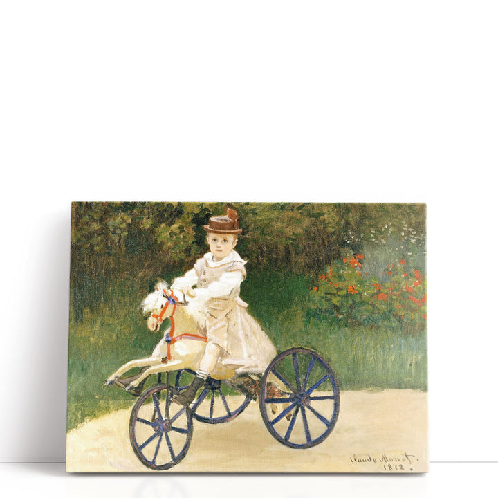 Jean Monet on His Hobby Horse, 1872 - Canvas Print Wall Art