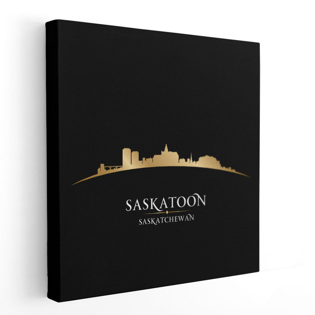 Saskatoon Saskatchewan,  City Skyline - Canvas Print Wall Art