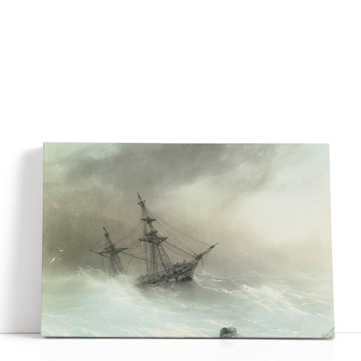 Ship in a Stormy Sea, 1888 - Canvas Print Wall Art