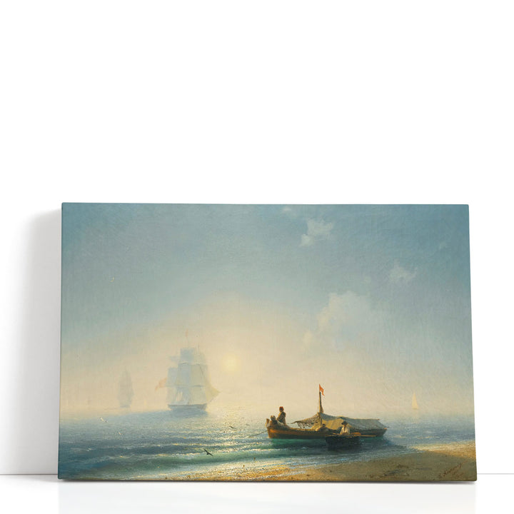 Fishermen At Dawn, Naples, 1843 - Canvas Print Wall Art