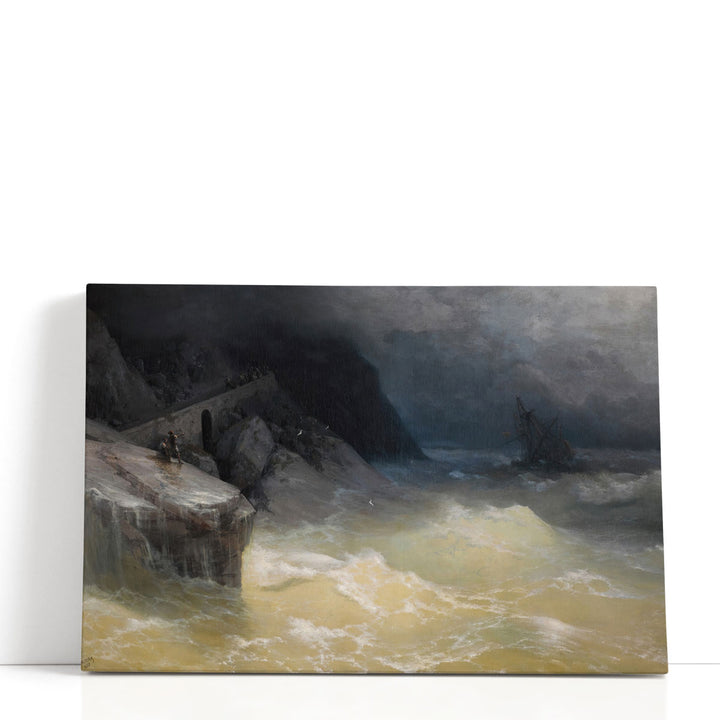 Shipwreck off the Black Sea Coast - Canvas Print Wall Art