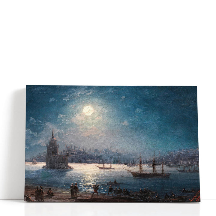 A View of the Bosporus with the Hagia Sophia - Canvas Print Wall Art
