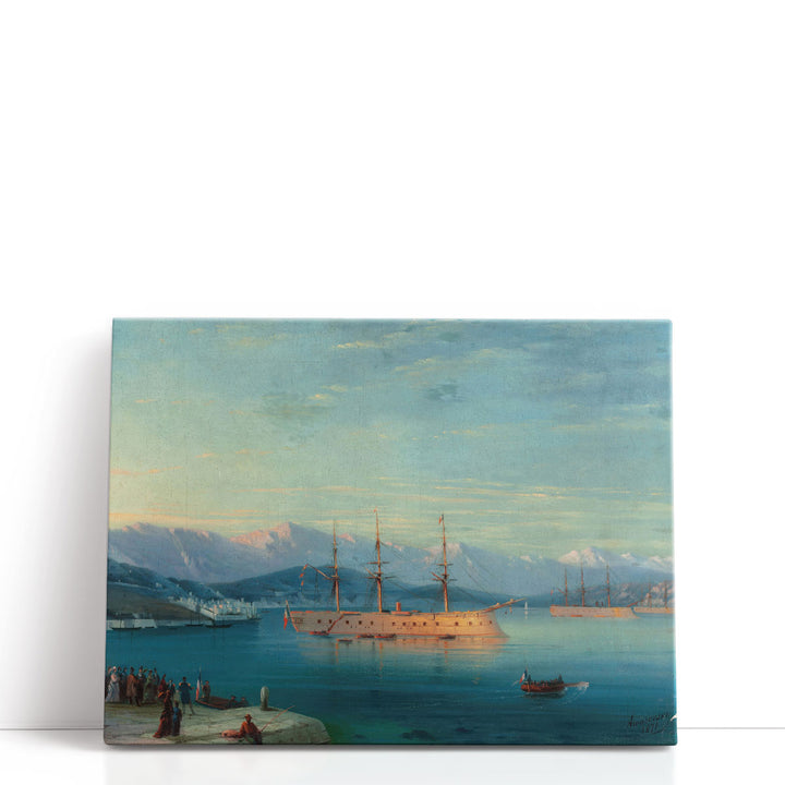 French Ships Departing the Black Sea, 1871 - Canvas Print Wall Art