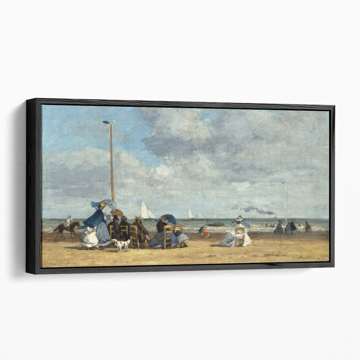 Beach at Trouville - Canvas Print Wall Art